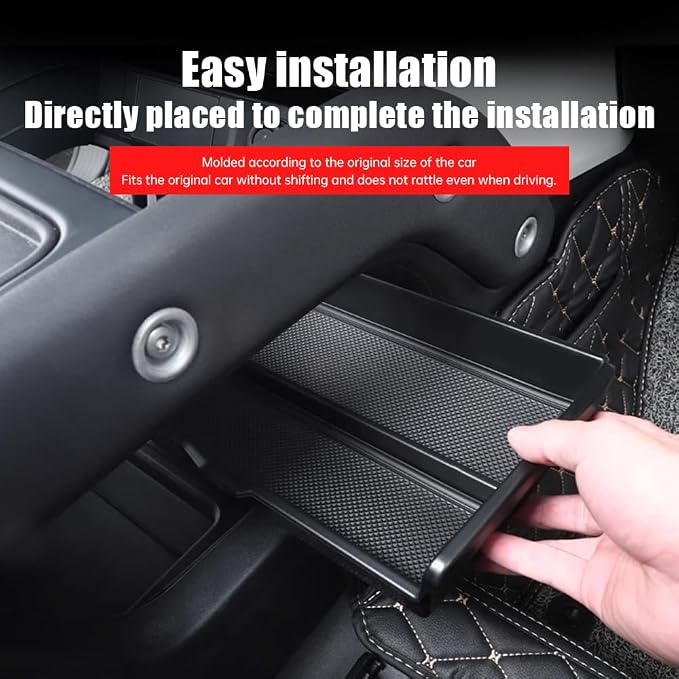 Lower Center Storage Box for 2020-2024 Land Rover Defender 90 110 130 Console Storage Box Interior Organizer Organizer Tray Protective Mat Decorative Tuning Supplies Accessories