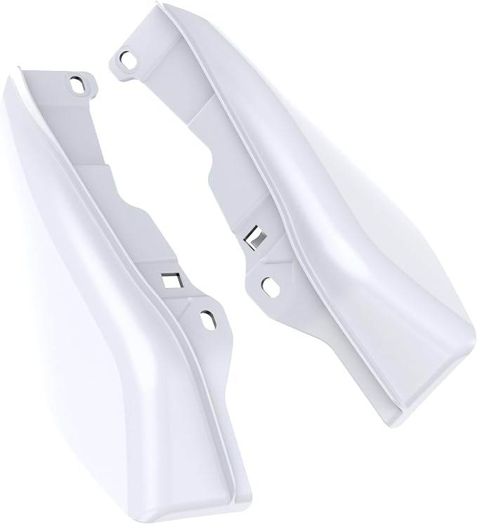 Color - Matched Mid Frame Air Deflectors Heat Shield, Perfectly Fit for Harley Touring Models 2009-2026 Crushed Pearl
