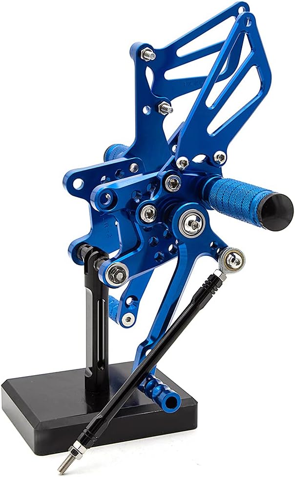 PROCNC Motorcycle Aluminum Rearsets Foot pegs Rear sets Footrest Fit for Suzuki GSXR1000 2000 2001 2002 2003 2004 GSXR750 1996-2005 SV650/SV650S SV1000/S 1998-2014 GSX600 2000-2005 (Blue)