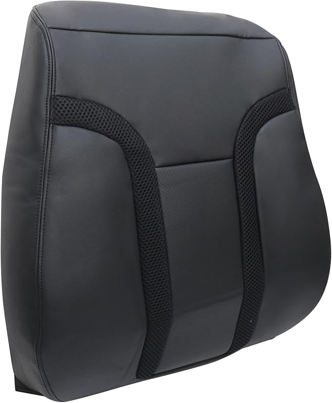GXARTS 4PCS Driver and Passenger Side Bottom & Top Lean Back Replacemnet Perforated Leather Seat Cover Black Compatible with Ford F150 SVT Raptor 2010 2011 2012 2013 2014