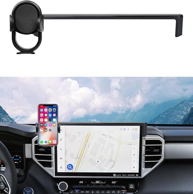 Autorder Car Phone Holder for Toyota Tundra 2022-2026/Sequoia 2023-2026 Accessories Phone Mount 14-Inch Screen Cell Phone Automobile Cradles Hands-Free 360 Degree Rotation