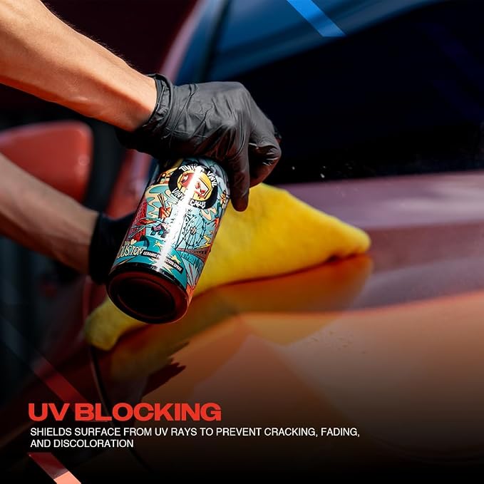 Tinybot Ceramic Coating Spray - Hydrophobic - Safe for Paint, Gloss Vinyl Wraps, Paint Protection Film, Graphics, OEM Car, Boat, RV Truck - 13.5 oz