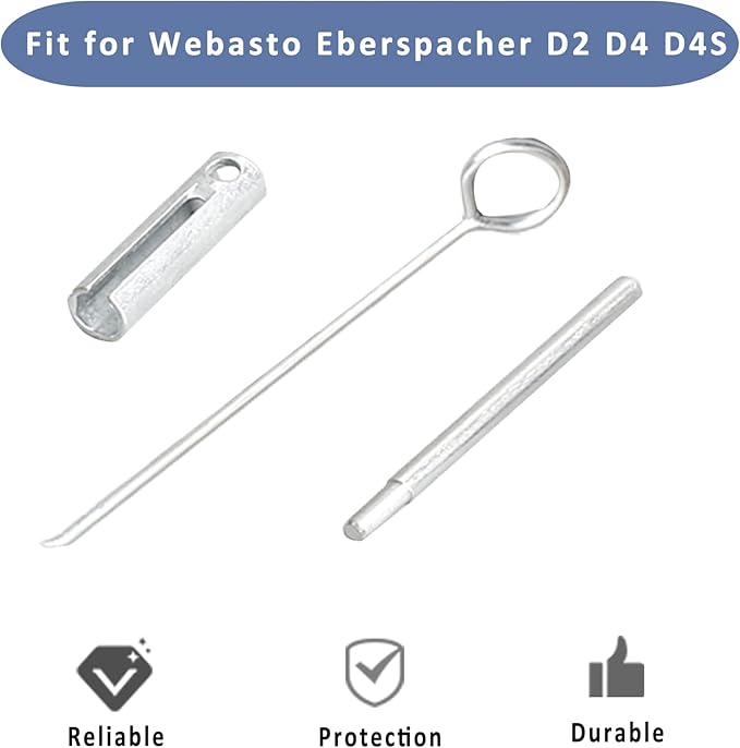 Diesel Heater Glow Plug Removal Fitting Tool, Filter Removal Hook, Glow Plug Screen Insertion Tool for Eberspacher Webasto D2 D4 D4S Parking Heater