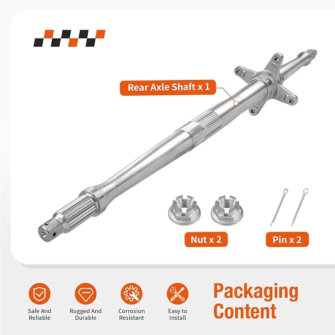 Rear Axle Shaft For Kawasaki KFX400 2003-2006 Suzuki QuadSport 400 LT-Z400 2003-2008 64710-07G30 41068-S019