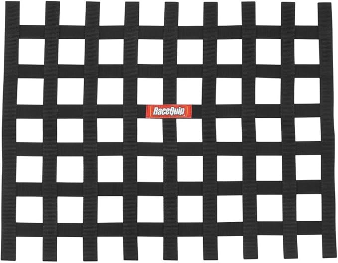 RaceQuip® 721005RQP Window Net 1 in Webbing - 18 x 24 in Rectangle - Black