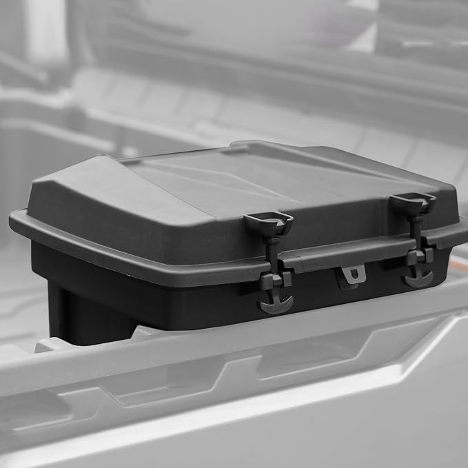 A & UTV PRO Bed Storage Box for Can Am Defender, HD10 HD9 HD8 HD5 Max/Can Am Commander, Compatible with Can-Am Defender 2016-2026 Accessories Removable Tool Box Rear Cargo Box