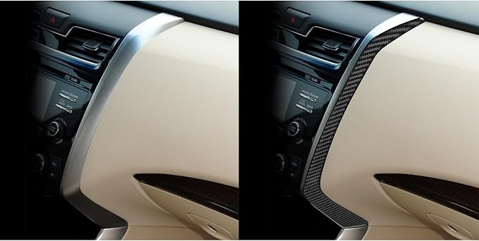 Soft Real Carbon Fiber Compatible with Nissan Altima 2013 2014 2015 2016 2017 2018 Interior Accessories Central Control Navigation Screen Side Panal Decorative Strip