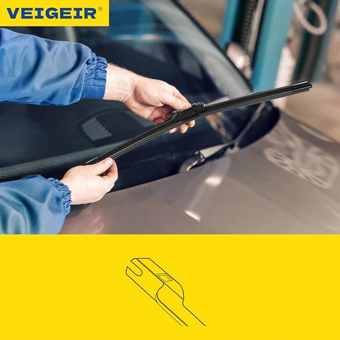 3 Pack Windshield Wiper Blades Compatible With Toyota Prius 2022 2021 2020 2019 2018 2017 2016 Automotive Replacement Front Rear Wiper Blades Set For My Car - 28" 16" 16"