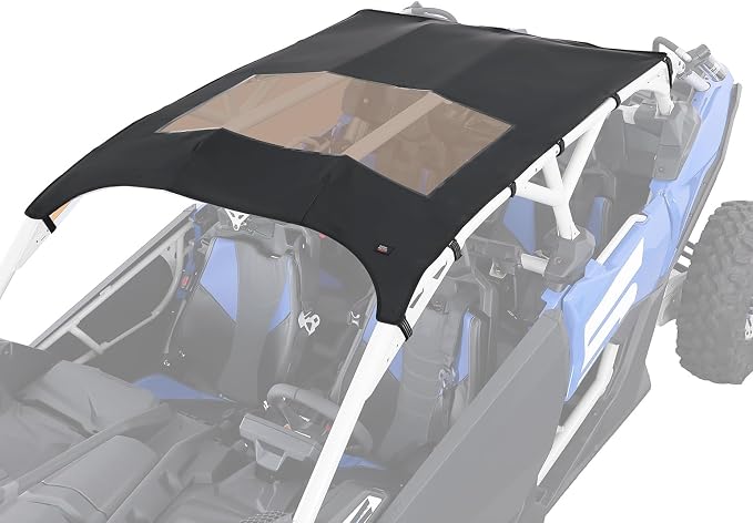 KEMIMOTO X3 Max Roof Wind Deflectors Roof Top Sun Visor Waterproof Friction-Resistant Bimini Compatible with Can Am Maverick X3 Max 2017-2026 All 4-Seat Models