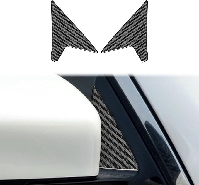 Soft Real Carbon Fiber Compatible with Nissan Altima 2013 2014 2015 2016 2017 2018 Interior Accessories Front Door Triangle Window A-Pillar Posts Cover Car Exterior Trim