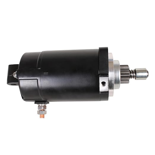 SouthMarine Outboard Engine 6E5-81800-10 6E5-81800-11 12 Starter Motor for Yamaha 115HP-200HP, 50-825095 for Mercury 40HP-50HP, S114-323A/B/C S114-323CN for Hitachi, fit Sierra 18-6413, fit Arco 3426