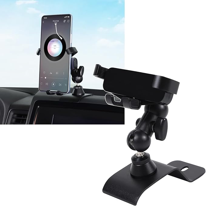 Aunginsy Car Cell Phone Mount Compatible with Nissan Frontier 2022-2024 Center Console Phone Holder Dash Panel Mobile Phone Bracket Universal Phone Navigation Stand Fit All Smart Phones Accessories