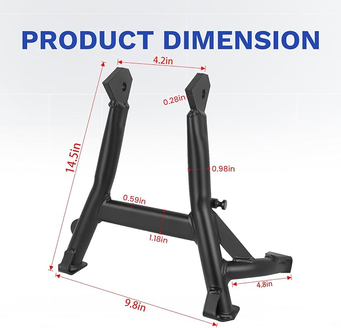 Center Stand Black Kickstand Foot Center Stand Support Replacement for Honda CB500F CB500X 2019-2023 CB500 Hornet/NX500 2024 2025 Center Kickstand Rack Parking Accessories