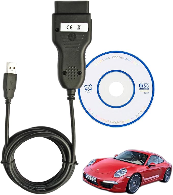 OBD2 ECU Scanner Tool for Porsche Piwis Diagnostic Cable,Support Most of for Porsche 911/Cayenne/Box-ster Vehicle from 1996-2007 Models,Work with Windows XP Durametric V3.0.15.0 Software