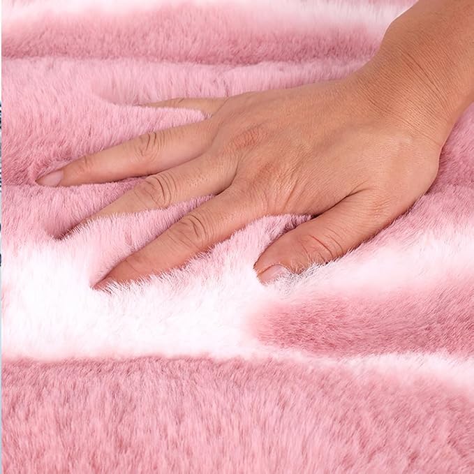 Faux Sheeskin Car Seat Cover, 1 Piece Front Fluffy Cute Red Fur Car Seat Cover for Fuzzy Soft Auto Universal Plush Vehicle Seat Protector Pad Accessories Home and Office Chair