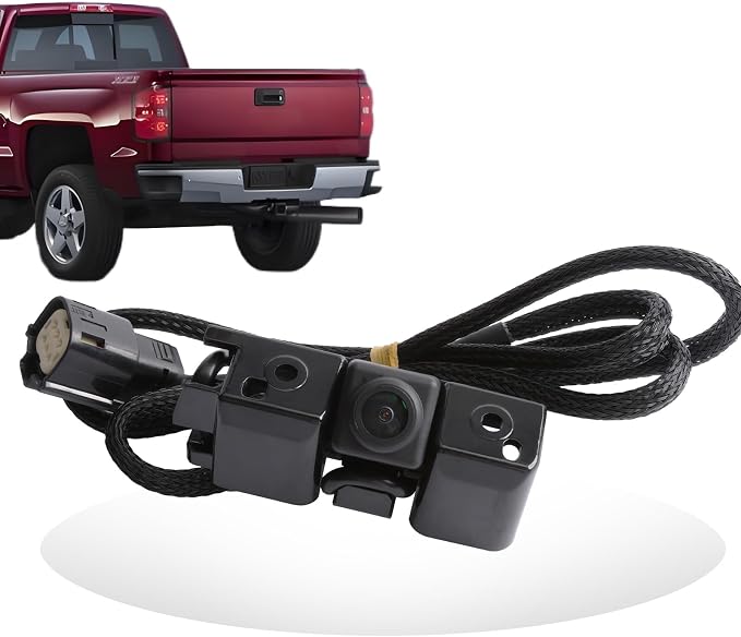 MITZONE Rear View Backup Camera for Car Compatible with 2014 2015 Chevy Cheyenne Silverado GMC Sierra 1500 2500 3500 Truck Pickup Parking Asist Camera 1080P HD 170° Wide-Angle 23306741 22803702