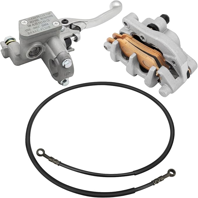 M MATI Front Brake Caliper Master Cylinder Hose Assy for Yamaha YZ250 YZ250F YZ450 YZ450F 2007-2015 YZ125 YZ250X 2008-2016 5XC-W2587-00-00 5XC-2580T-G0-00 5XC-25872-L0-00