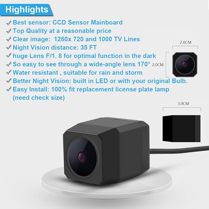Waterproof Front View Camera,HD CCD Logo Parking System Replacement for Mercedes- Benz Front Logo Mark Sprinter Viano Vito A BCLA GLA GLC CLK GLK CLC CLS E M GLE GLS S CL GL SLK SL SLR SLS(NO.QS8032)