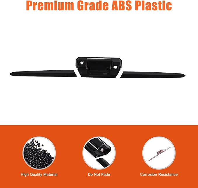 ABS Car Look Rear Door Handle Panel Cover Trim Compatible with Toyota Tacoma SR 2024+,Car Tailgate Handle Trim Strip (Gloss Black)