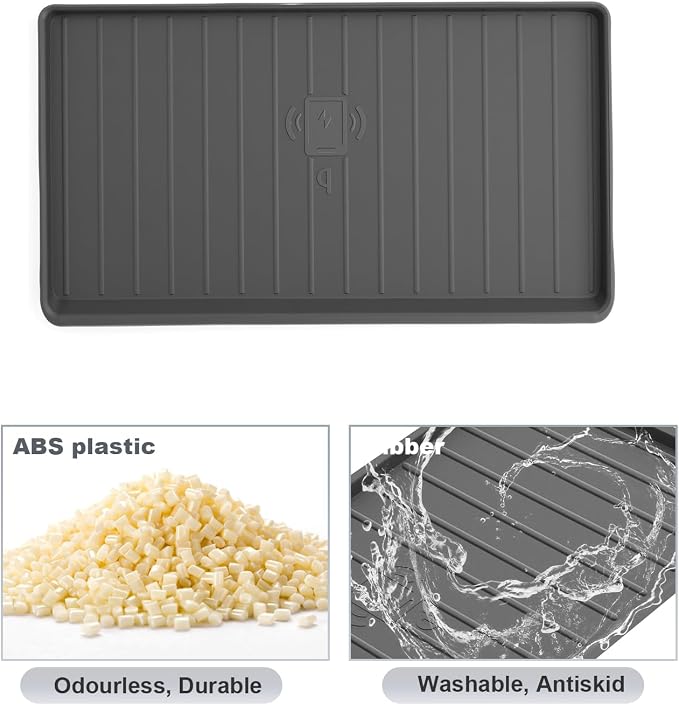 SKTU for 2026+ Nissan Sentra Wireless Charging Mat 2026+ Nissan Sentra (S/SV/SR/SL) Center Console Non-Slip Pad 2026 Sentra Accessories 2026 Sentra Rubber Console Mat-Durable