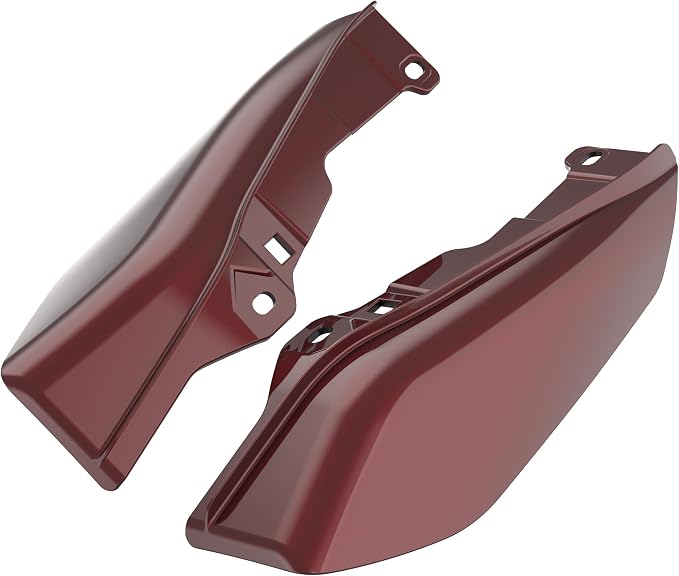 Color - Matched Mid Frame Air Deflectors Heat Shield, Perfectly Fit for Harley Touring Models 2009-2026 Mysterious Red Sunglo