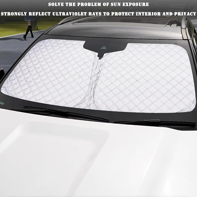 Window Sun Shades for Ford Explorer 2020-2025, Custom Fit, Front Windshield & 4 Side Shades Windows for Max UV Protection, Heat Reduction & Privacy