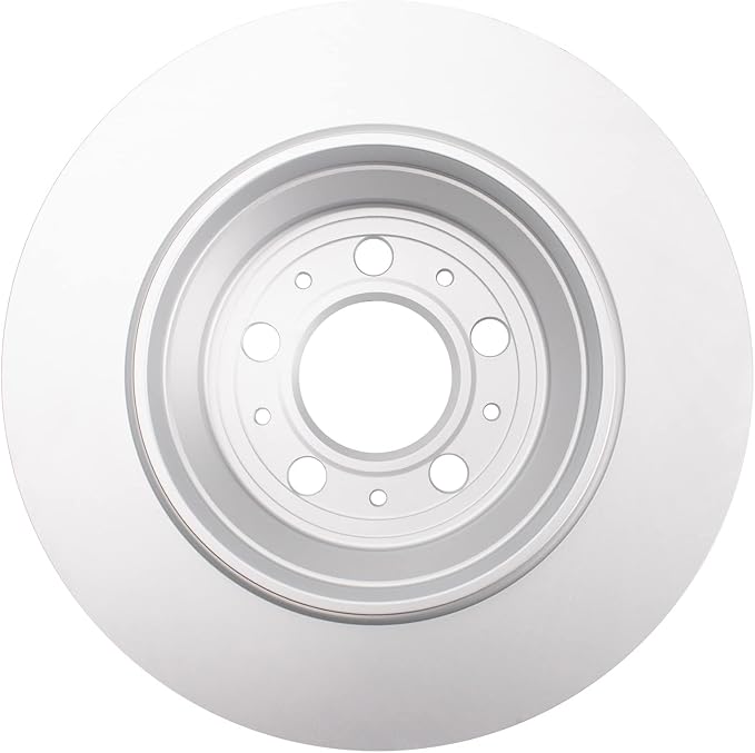TRQ Rear Brake Rotor Set G Coated Vented Compatible with 2003-2014 Volvo XC90