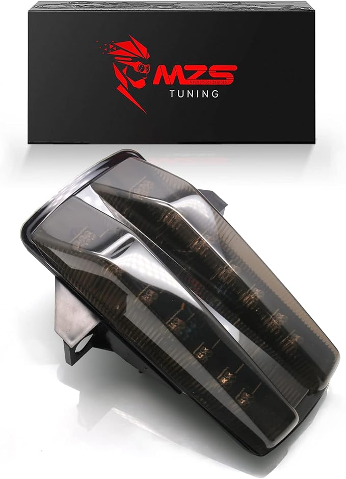 MZS Motorcycle Tail Light Turn Signal LED Integrated Blinker Smoke Compatible with SV650 2003-2008 / SV1000 2003-2007