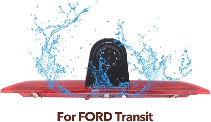 Compatible for Ford Transit 150 2015-2020, Transit 250 2015-2020, Transit 350/350 HD 2015-2020 Brake Light Backup Camera with 7 inch Monitor with Bracket(Transit Van)