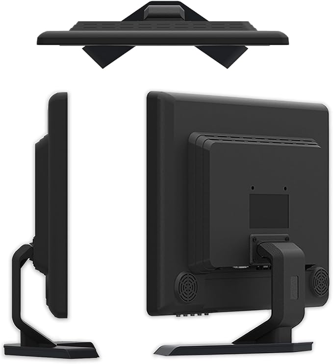 JaiHo 17-Inch 4:3 Security Monitor, 1280x1024 No Image Stretching CCTV Screen with Metal Housing, BNC HDMI VGA AV USB Input, Industrial Display with Built-in Speakers Remote Control & VESA Mount