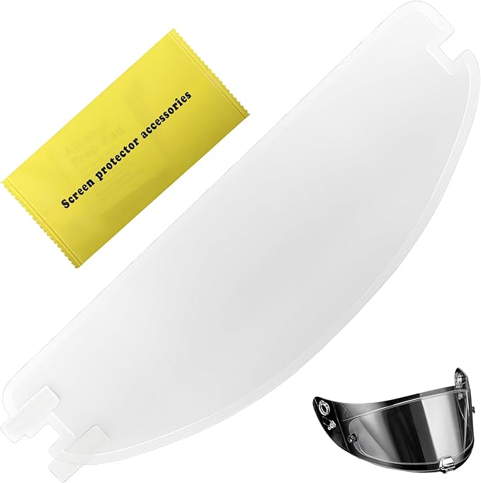 1PCS Universal Helmet Shield Anti Fog Film,Motorcycle Helmet Anti Fog Protective Layer, Rainproof & Hydrophobic Visor Film Insert for Clear Riding Vision in All Weather Conditions
