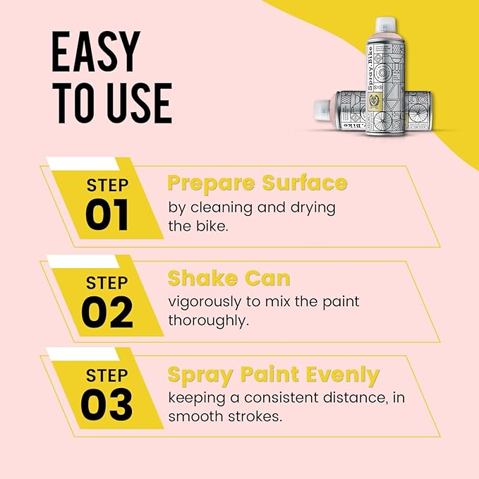 Spray.Bike Spray Paint | Designed Mainly for Bicycles | Multi-Use Acrylic Spray Paint for Metal, Plastic | High Coverage Bike Paint, 400ml, Riviera