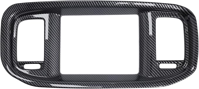 for Dodge Charger 2015-2023 Interior Accessories Dashboard DVD Navigation Screen Frame Cover Trim ABS Carbon Fiber