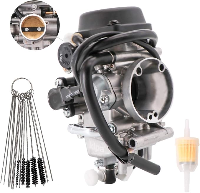 KIPA Carburetor for Suzuki DRZ400 DRZ 400 DRZ400SM DRZ400S 2005-2018 Replace # 13200-29FB4 With Filter & Carbon Dirt Jet Cleaner Tool Kit Durable