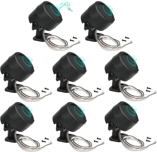 FERCAISH 8 Pcs 500W Car Speaker, TP-006A High Power Stereo Car Tweeter, Vertical Round Easy to Install Speakers for Surface Mounting on Truck and Boat