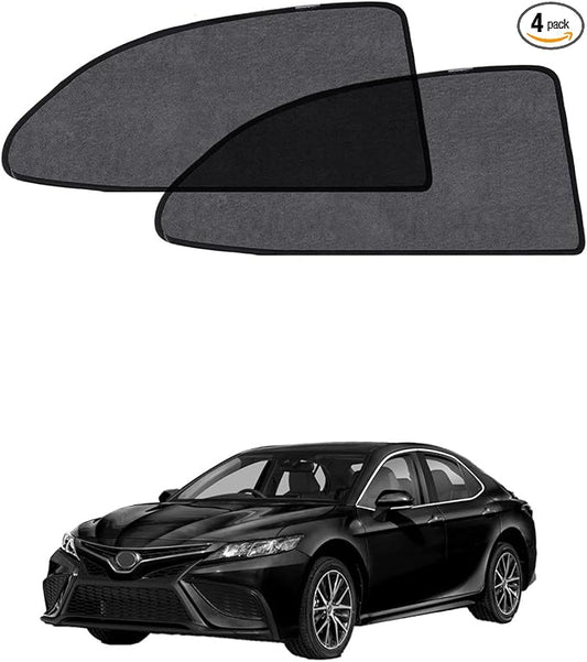 Car Window Shade for Toyota Camry 2018-2024,2 Pack UV & Glare Protection, Breathable Privacy Screen, Insect & Bug Blocker Magnetic Mesh Side Rear Sun Shades for Baby Camping, Napping & Travel