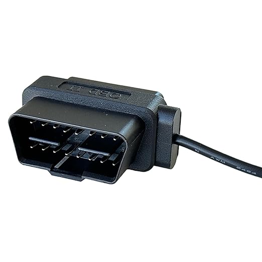 Cobra 2.5A DIY Hardwire Kit - OBDII to USB-C/Micro-USB with 15ft Cable, Compatible with SC 400D, SC 250R and Other Dash Cam Models