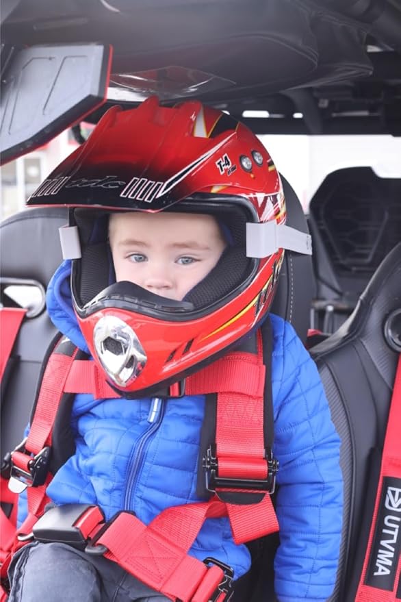 UTVMA Helmet Holders - Head Support for Young UTV Riders Compatible with All Seats and Helmets!