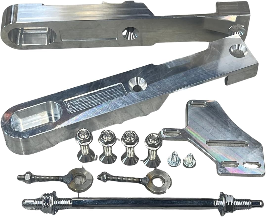 Aluminum Swingarm Extension Kit for Razor MX500, MX650 & SX500 – Bolt-On Stretch Kit for Dirt Rocket – Includes All Mounting Hardware - Complete Extension Kit for Custom Razor Builds (4-5 inch)