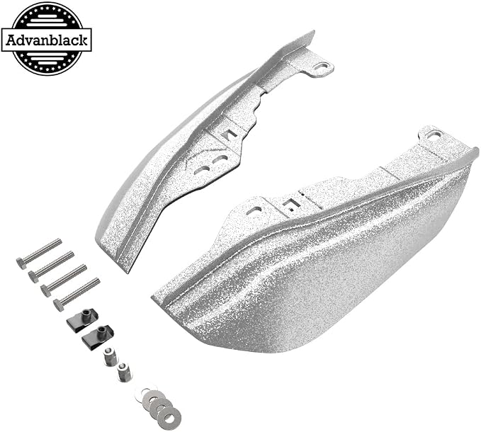 Advanblack 2024 RG Mid Frame Air Deflectors Compatible for Harley Touring Street Glide, Road King, Electra Glide, 2009-2025(Hard Candy Shattered Flake)