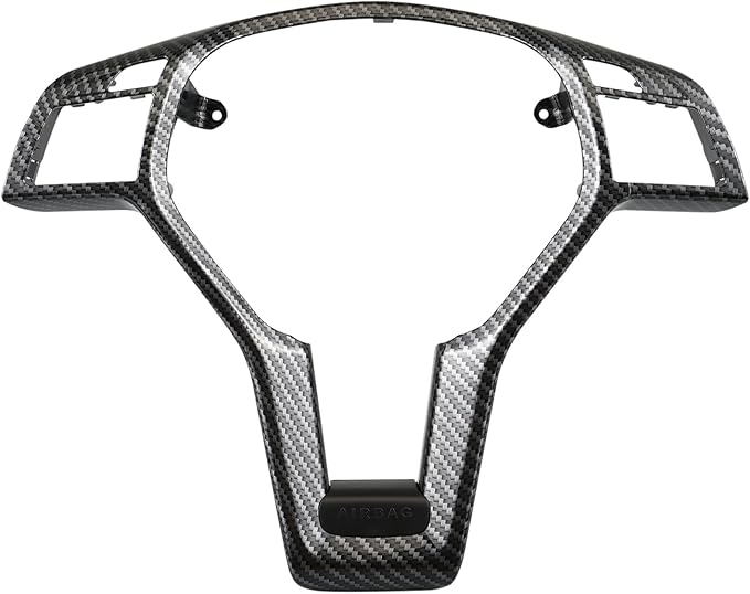Bevinsee Steering Wheel Decoration Cover Trim Compatible with Mercedes Benz C-CLASS W204 C63 E-CLASS W212 E63 E-CLASS W207 E63 CLA-CLASS W117 CLA45 C218 CLS-Class Coupe 2012-2014