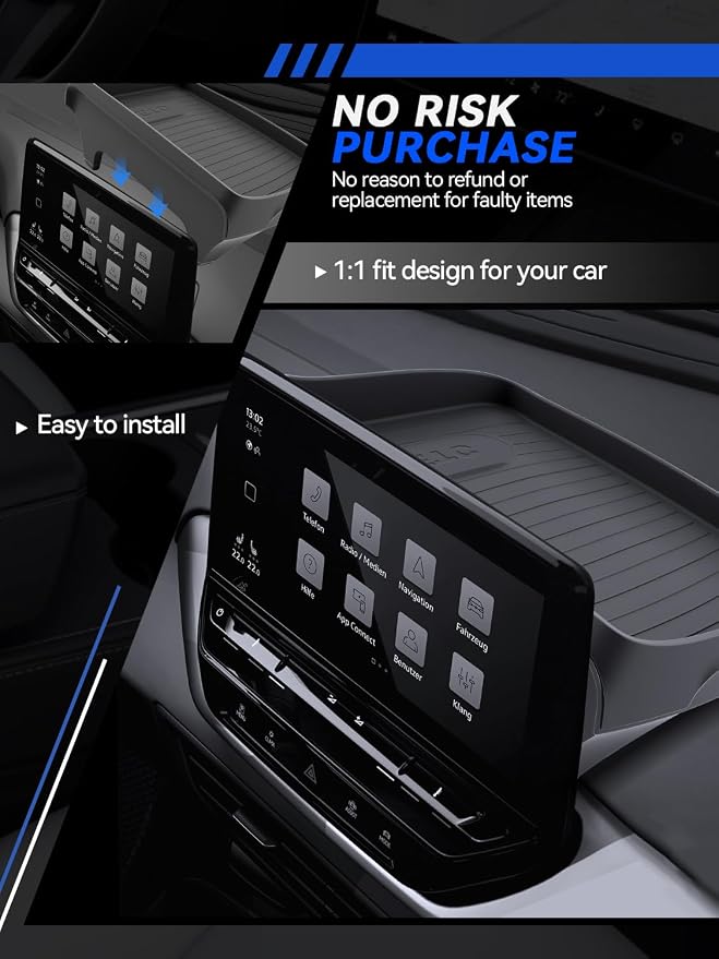 for Audi Q5 Dashboard Console Organizer 2021-2025 Audi Q5/Q5L/A5/S5 & 2020-2025 Audi A4L/A4/S4 Accessories Behind Screen Organizer Storage Box Console Dash Tray