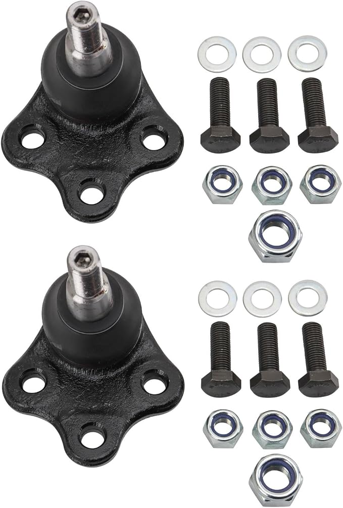 TRQ Front Lower Driver and Passenger Side Ball Joint Set Compatible with 2011-18 Volvo S60 2007-14 S80 3.2 2008-10 V70