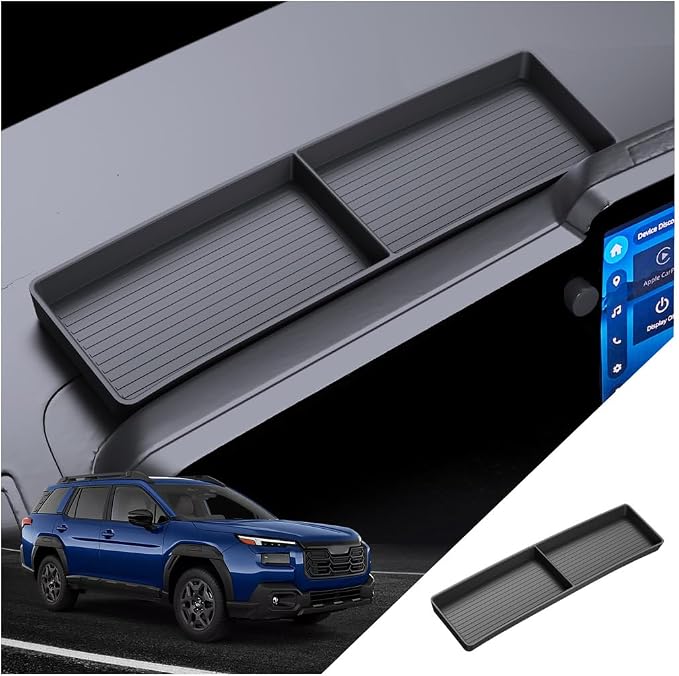 for Outback Dashboard Console Organizer 2026 Subaru Outback(Premium,Limited,Touring,Wilderness,Limited XT,Touring XT) Accessories Behind Screen Organizer Storage Box Console Dash Tray-Silicone