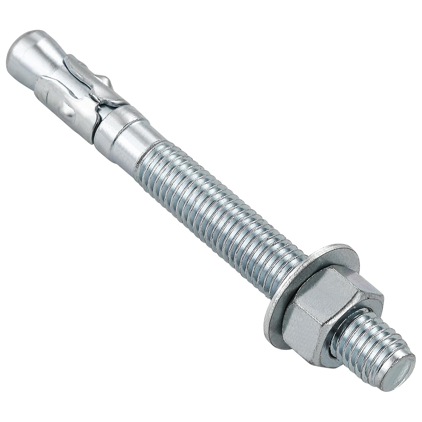 1/2x5-1/2 30Pcs Inch Standard Fasteners for Heavy-Duty Zinc Wedge Anchors for Cement and Concrete