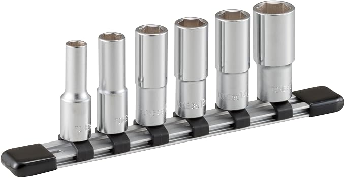 TONE Deep Socket Set with Socket Holder 6-Point HSL306 3/8" Inch Drive 6-Piece