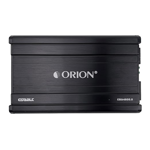 Orion Cobalt Series CBA4500.2 High Efficiency 2-Channel Class A/B Amplifier for Car Audio Stereo - 4500W Max, 600W RMS, 2/4 Ohm Stable, Adjustable Low/High Pass, Bass Boost, MOSFET Power Supply