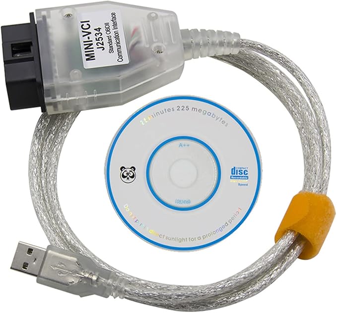 Mini Vci J2534 Cable Standard Obd2 Communication Interface for TIS Techstream V17 V18 Toyota Lexus Scion OBD2 Scanner Diagnostic USB Vehicle Scan Tool