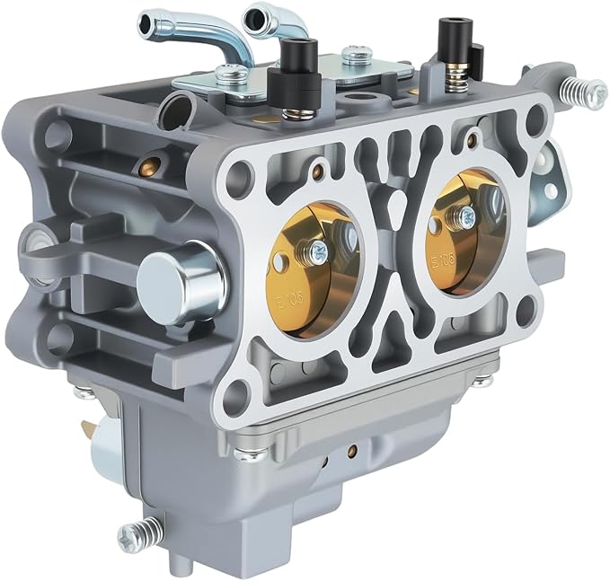 Carburetor Fit for Kawasaki FD750D 4-Stroke Engine, Replace 15003-2776 15003-2813 15003-2879 15003-2968 15003-2977 15004-1045 15004-1046 with Oil Filter