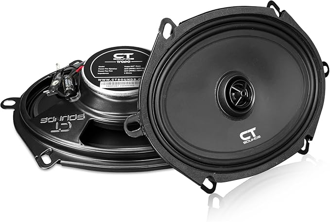 CT Sounds Tropo 5x7” 120 Watt Shallow-Mount Coaxial Car Speakers - Pair